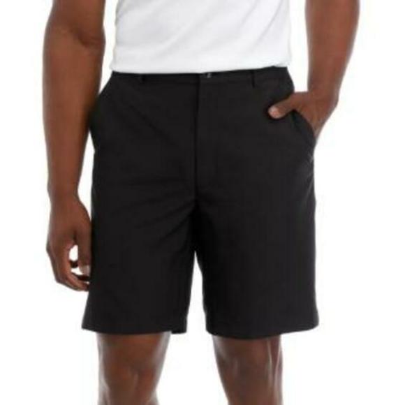 Greg Norman Black Cotton Flat Front Golf Shorts Sz 32 - Picture 1 of 2
